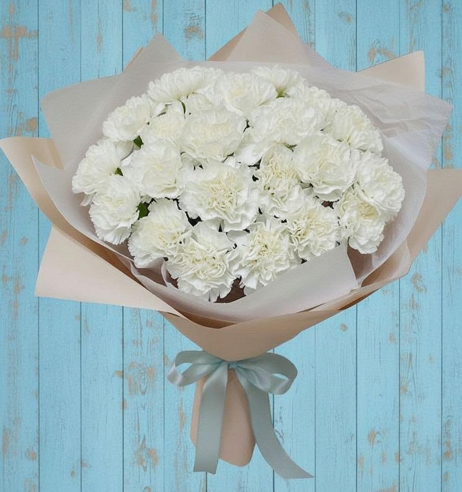 Букет цветов из: Гвоздики в Любохне