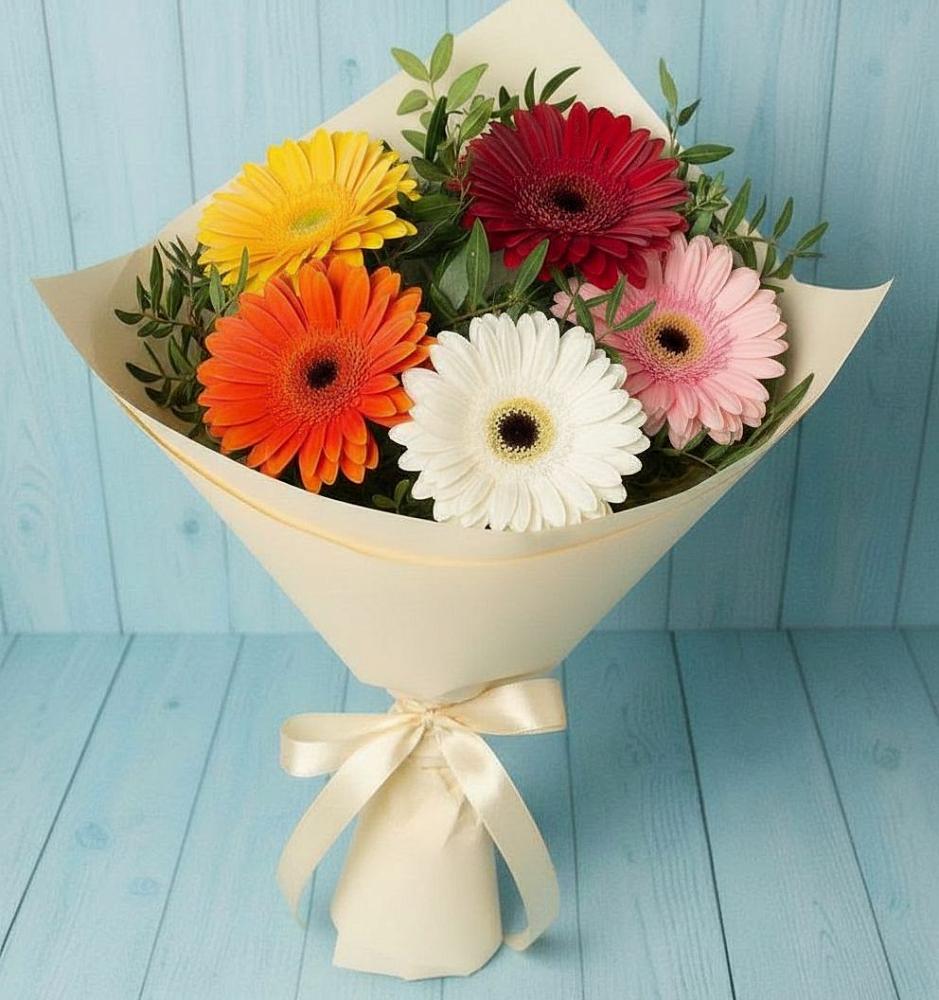 Букет цветов из: Герберы в Любохне