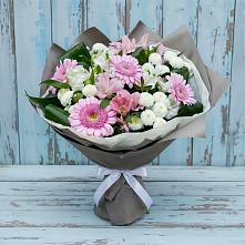 Букет цветов из:  Герберы, Альстромерии и Хризантемы в Любохне