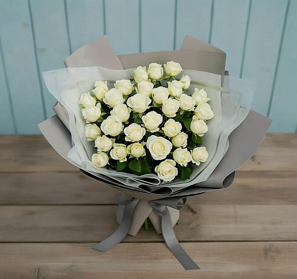 Букет Белоснежная нежность в Любохне