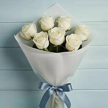 Букет 7 Белых роз Эдлесс Лав #REPLACE_PRED# Любохне