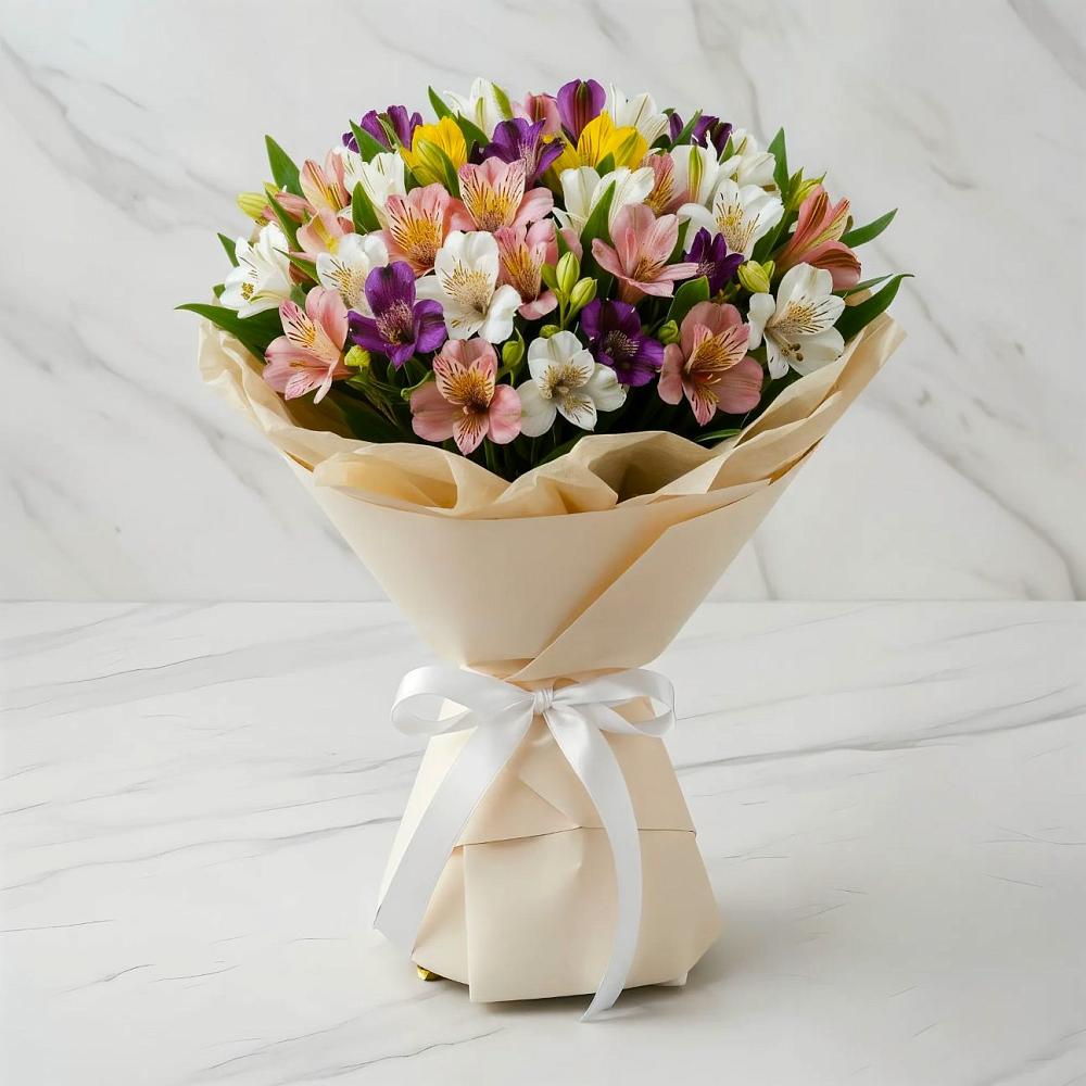 Букет цветов из: Альстромерии в Любохне