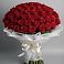 Букет 101 Красная роза Блэк Мэджик в Любохне