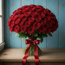 Букет Красные розы Блэк Меджик в Любохне