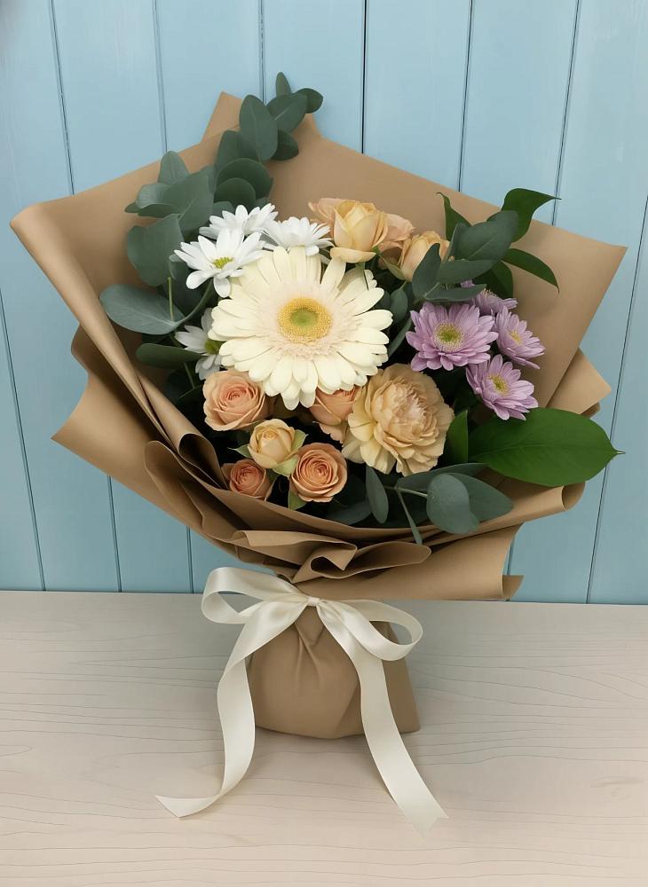 Букет цветов из: Герберы и Хризантемы в Любохне