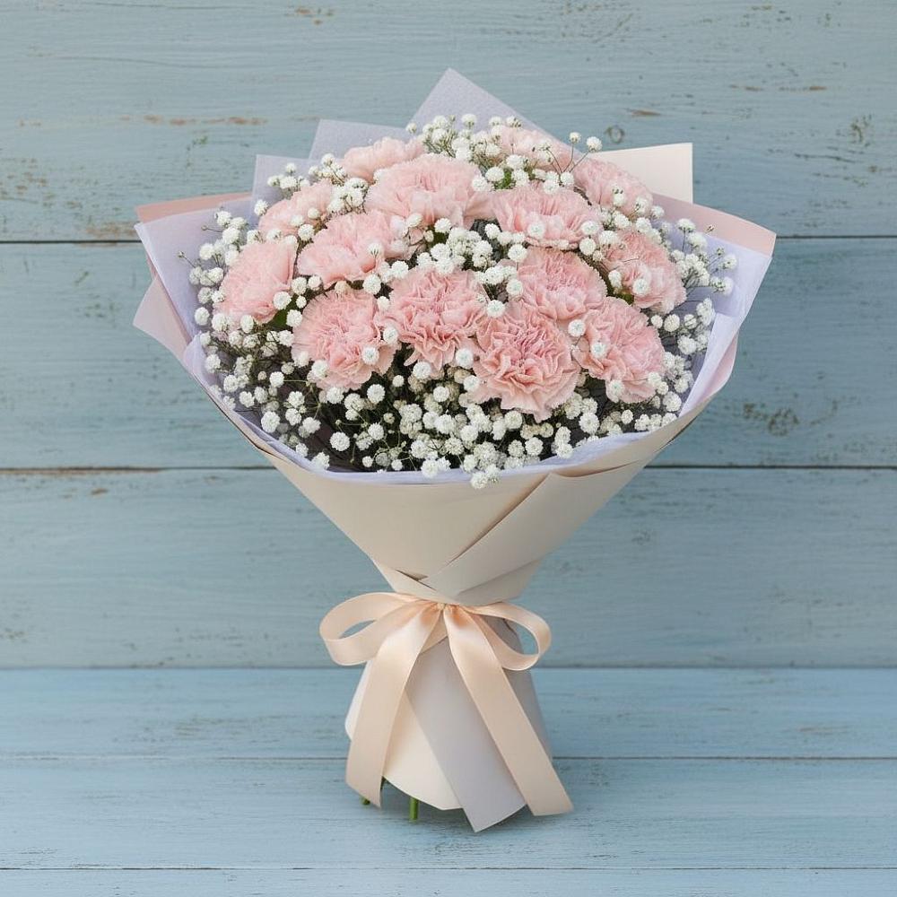 Букет цветов из: Гвоздики в Любохне