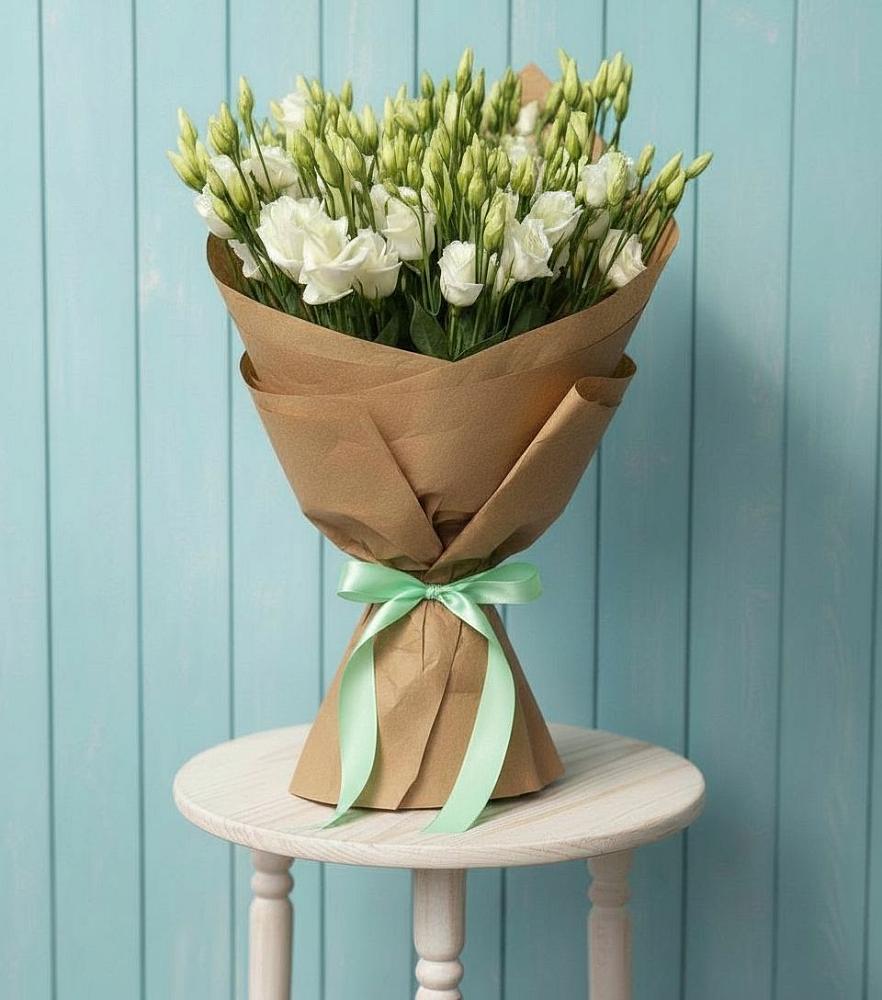 Букет цветов из: Лизиантусы в Любохне