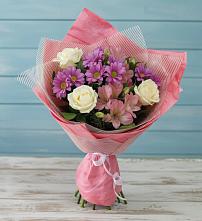 Букет цветов из:  Герберы #REPLACE_PRED# Любохне