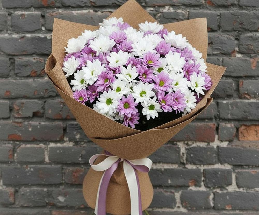 Букет цветов из: Хризантемы в Любохне