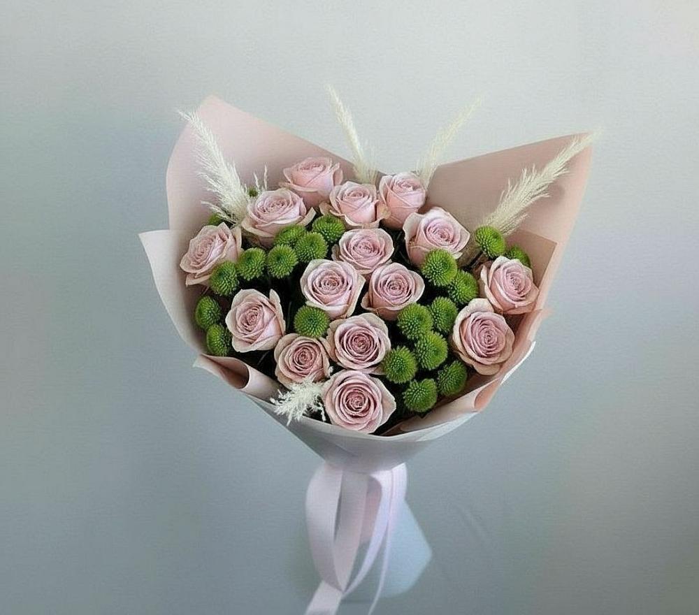 Букет цветов из: Розы и Хризантемы в Любохне