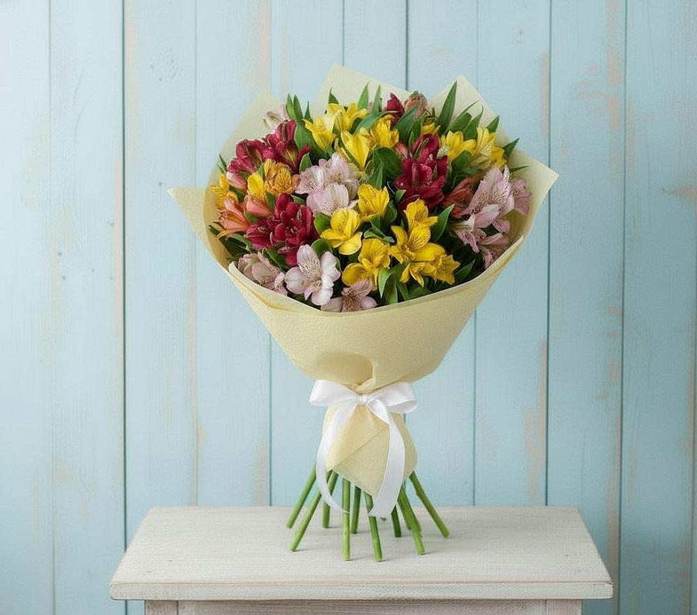 Букет цветов из: Альстромерии в Любохне