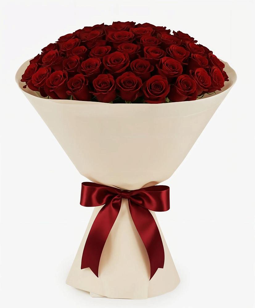 Букет 101 Бордовая роза Блэк Бакарра в Любохне