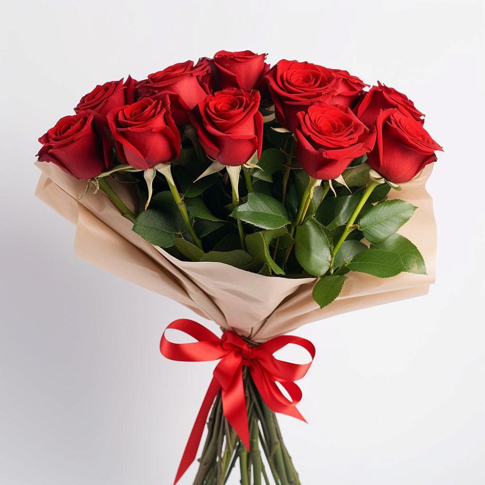Букет 11 Красных роз Эдлесс Лав в Любохне